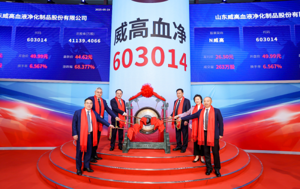 深圳配资 威高血净上市首日大涨56%，国产血液净化龙头市值突破170亿